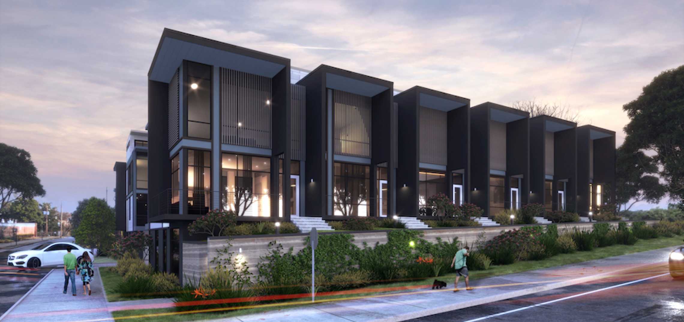 First look Row of modern townhomes near BeltLine almost finished